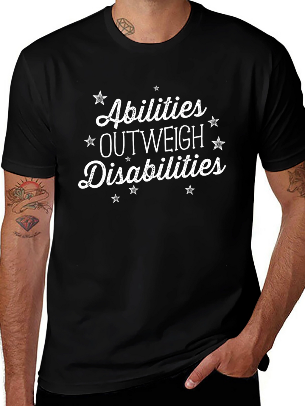 Abilities Outweigh Disabilities T-Shirt - Inspirational