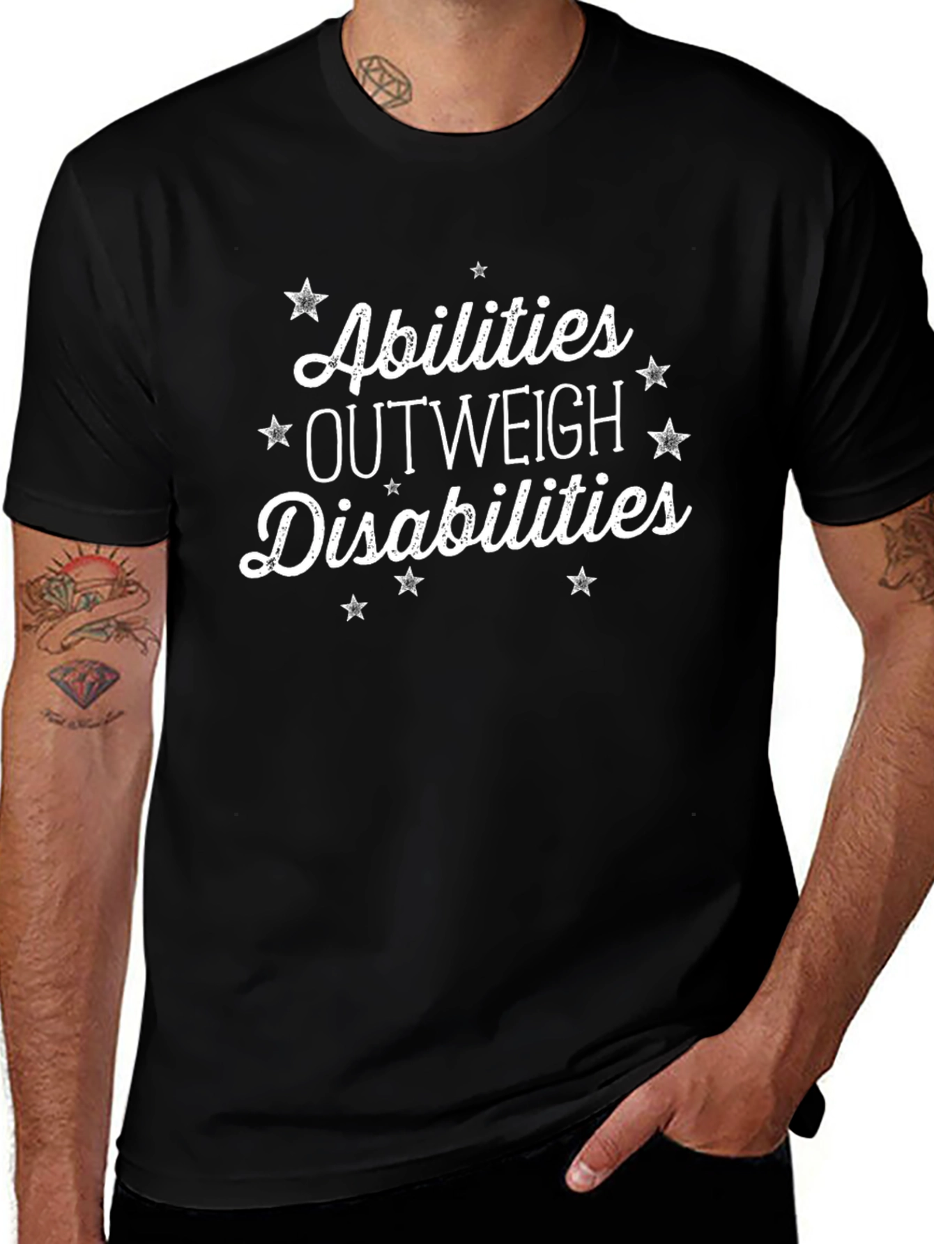 Abilities Outweigh Disabilities T-Shirt - Inspirational