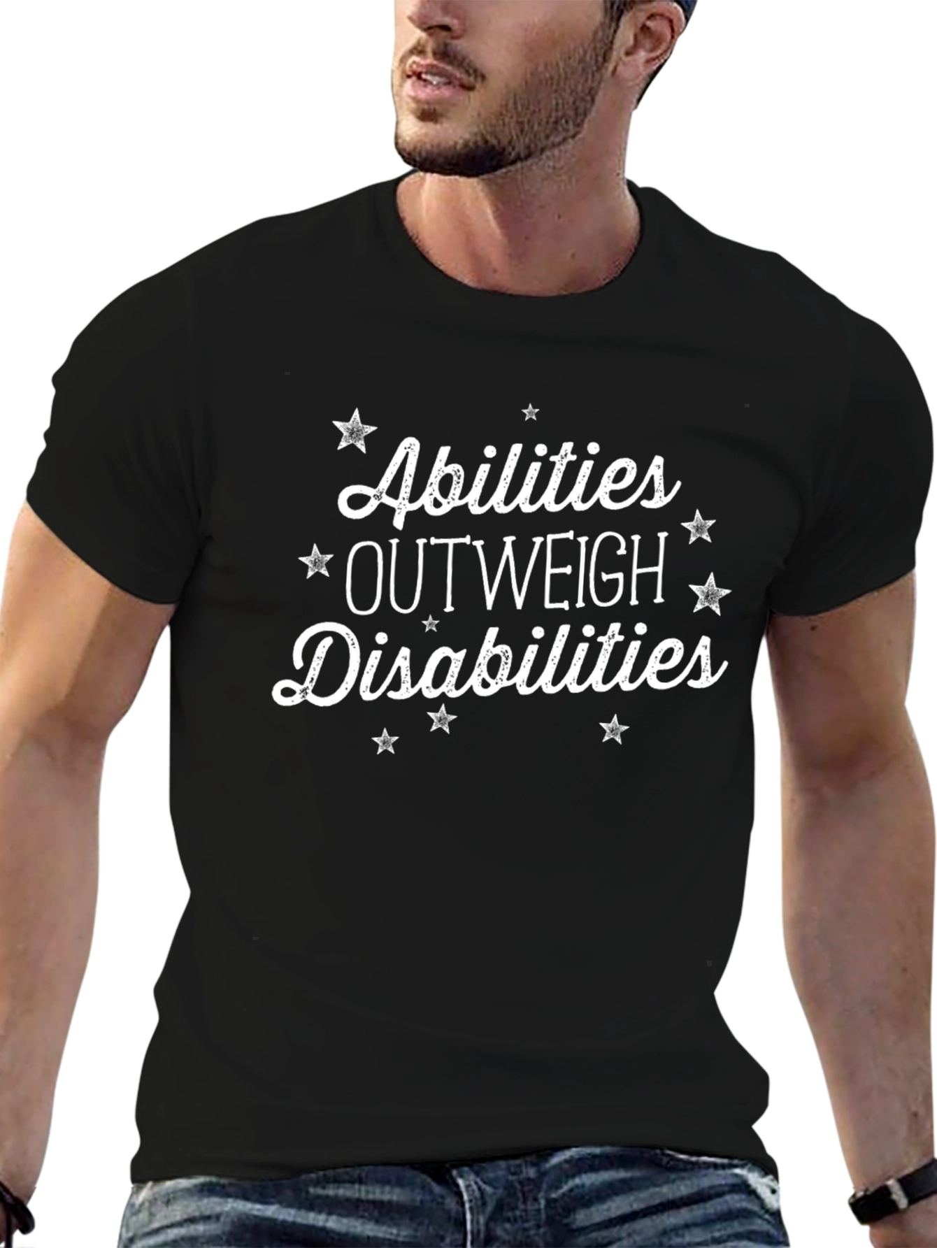 Abilities Outweigh Disabilities T-Shirt - Inspirational