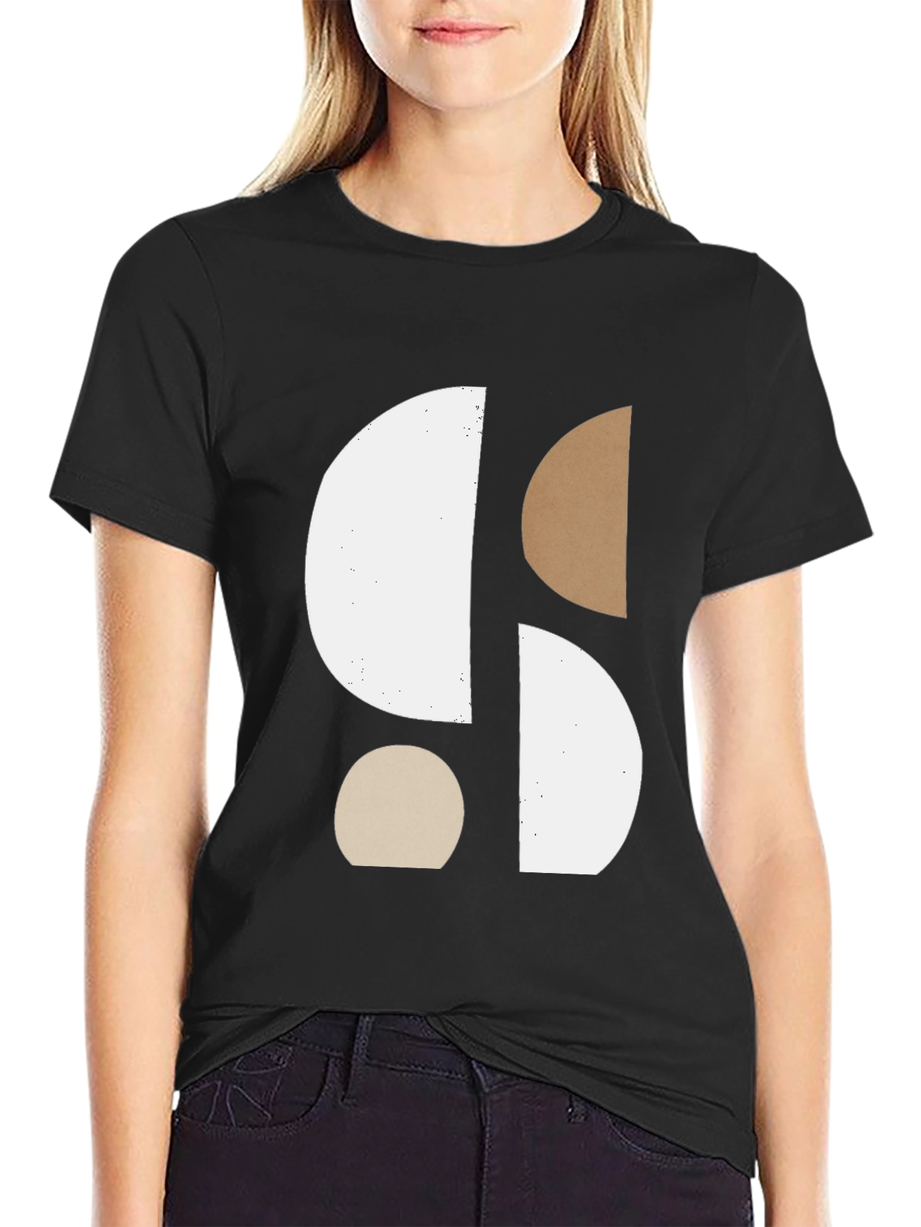 Abstract Geometric Graphic Print Mens T-Shirt