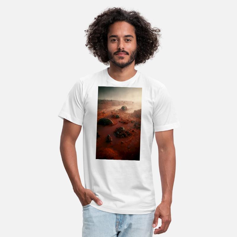 A fantastic Martian landscape