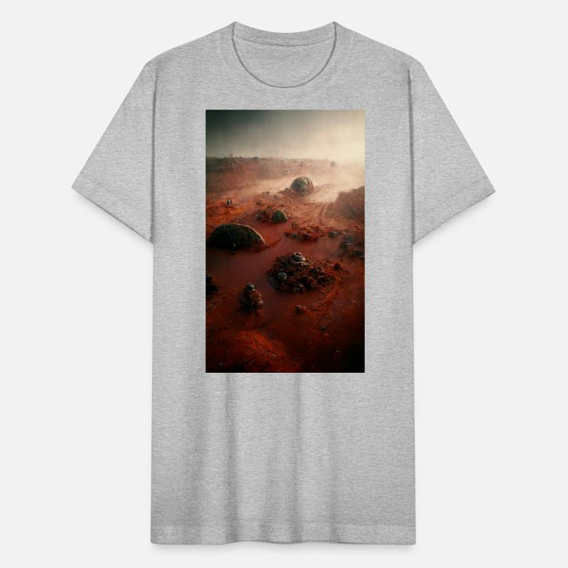 A fantastic Martian landscape