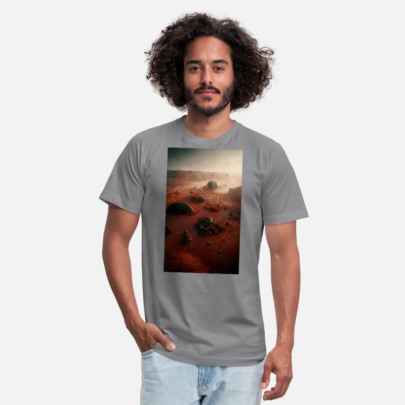 A fantastic Martian landscape