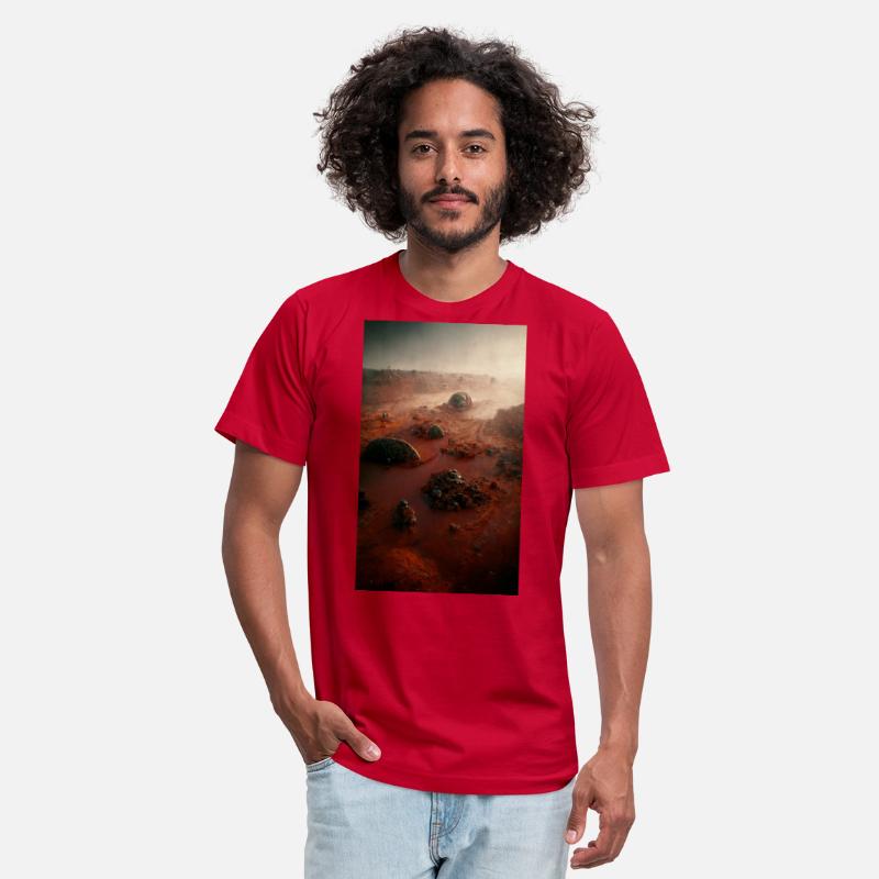 A fantastic Martian landscape