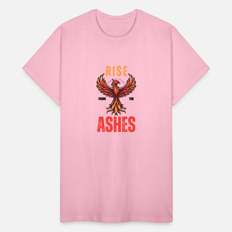 A phoenix Rises from the ashes, flaming phoenix