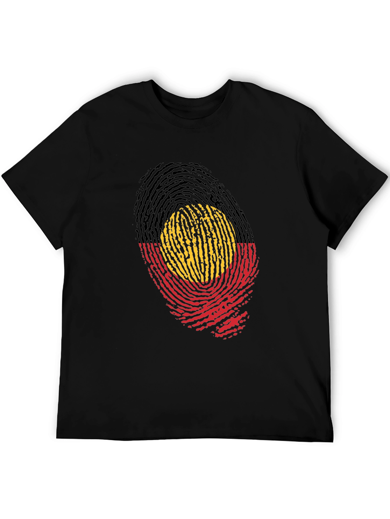 Aboriginal Flag Fingerprint T-Shirt