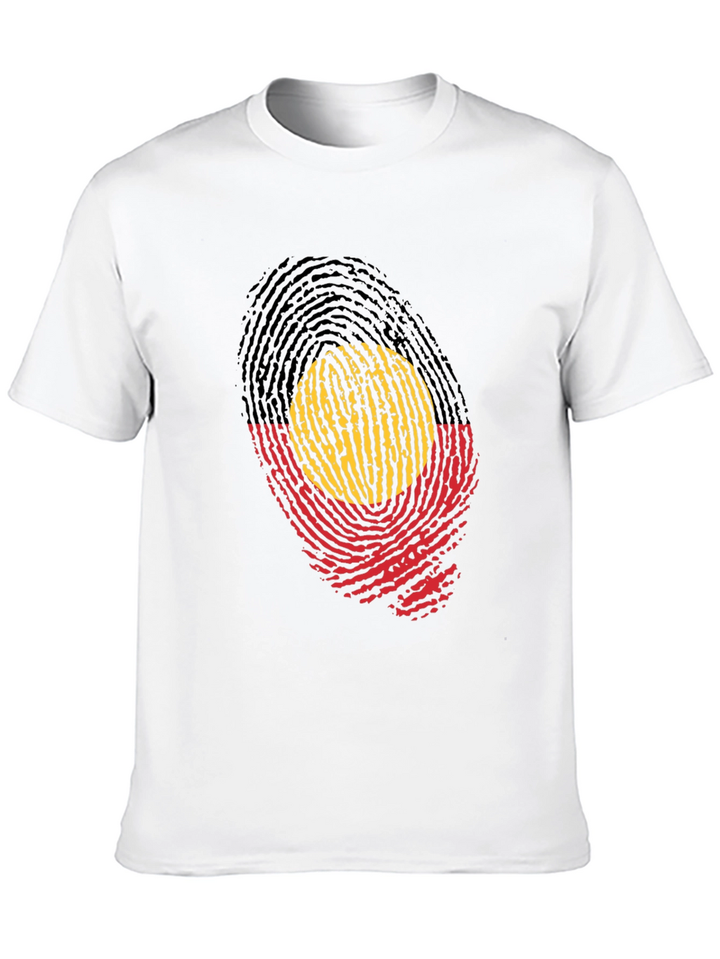 Aboriginal Flag Fingerprint T-Shirt