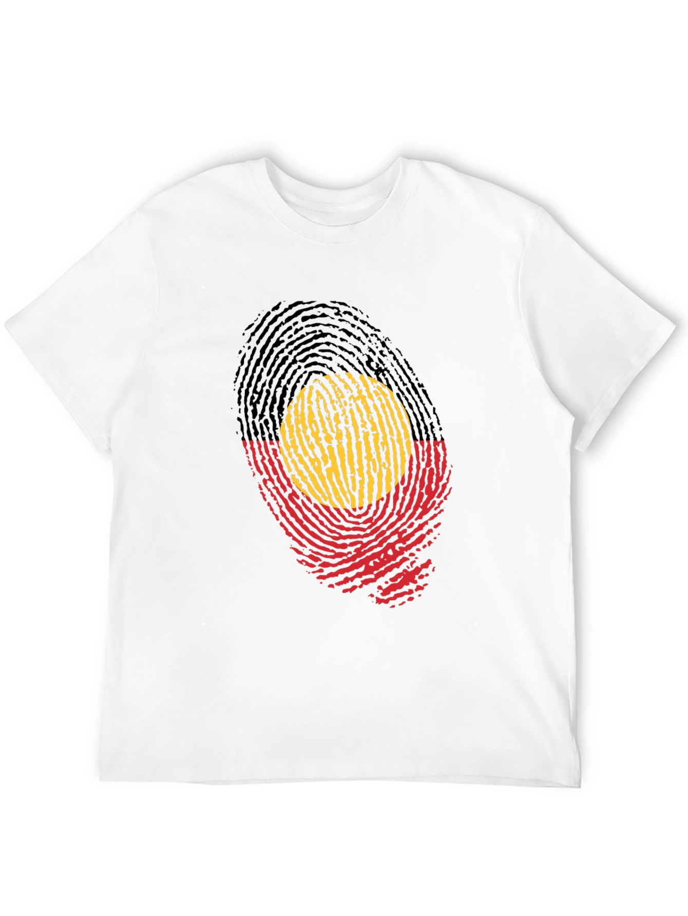 Aboriginal Flag Fingerprint T-Shirt