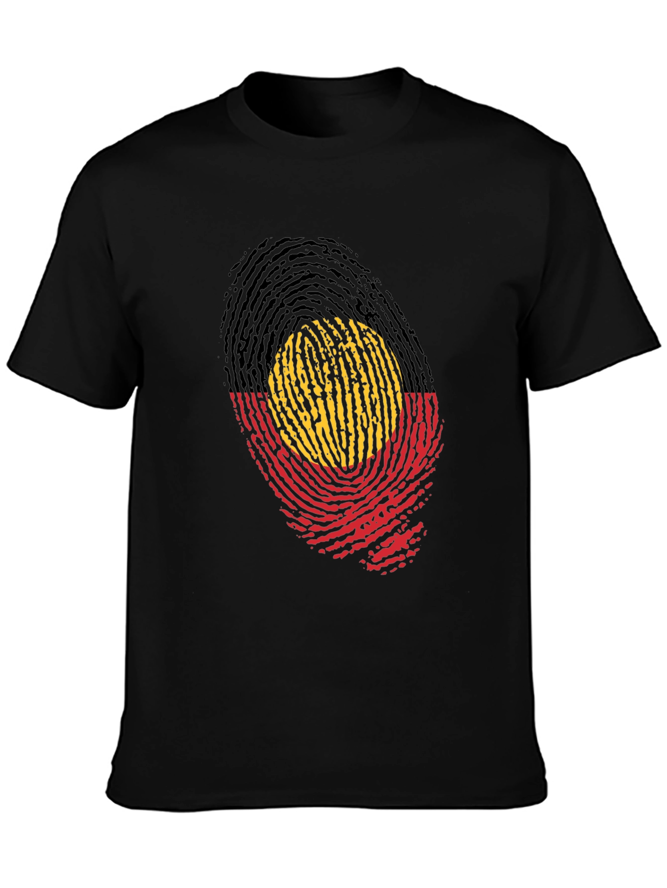 Aboriginal Flag Fingerprint T-Shirt