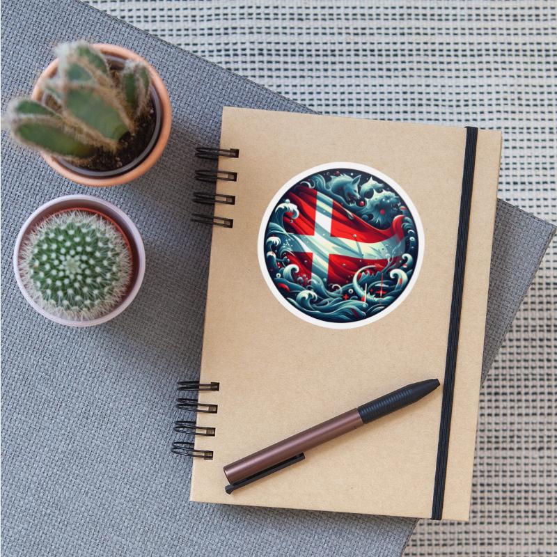 Aarhus City Denmark Vintage Framed Art