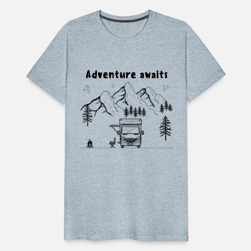 Adventure Awaits Parked Motorhome And Camp