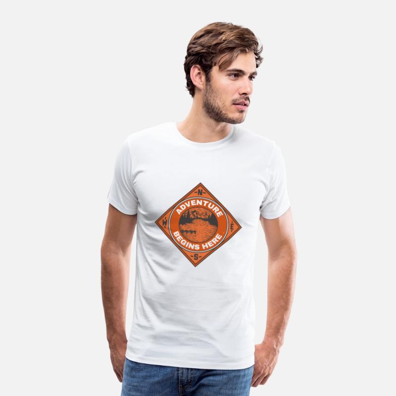 Adventure Begins Here Mountain Hiking Climbing