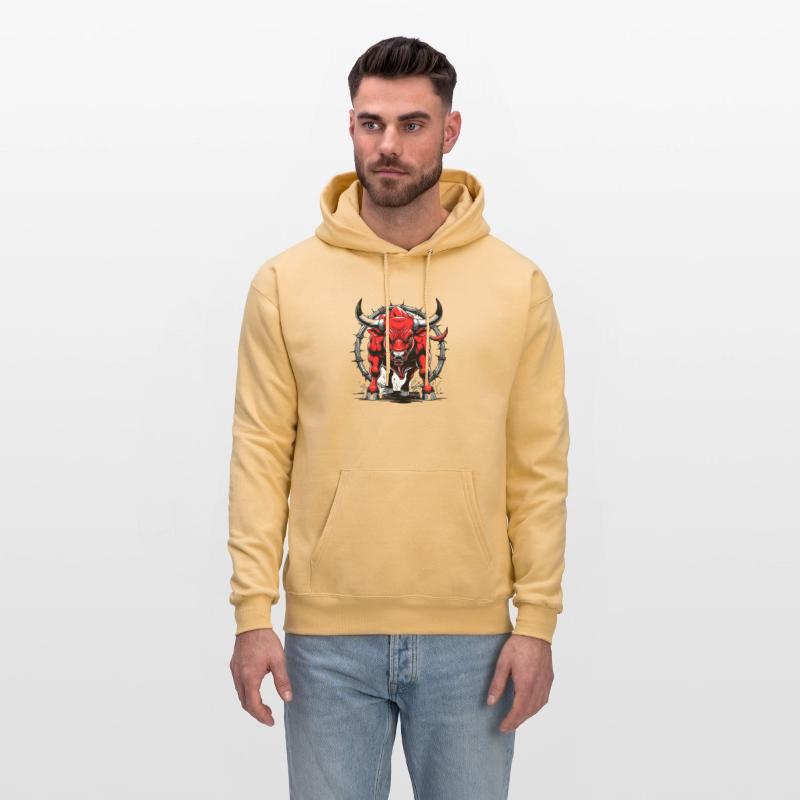 Aggressive Red Bull Illustration