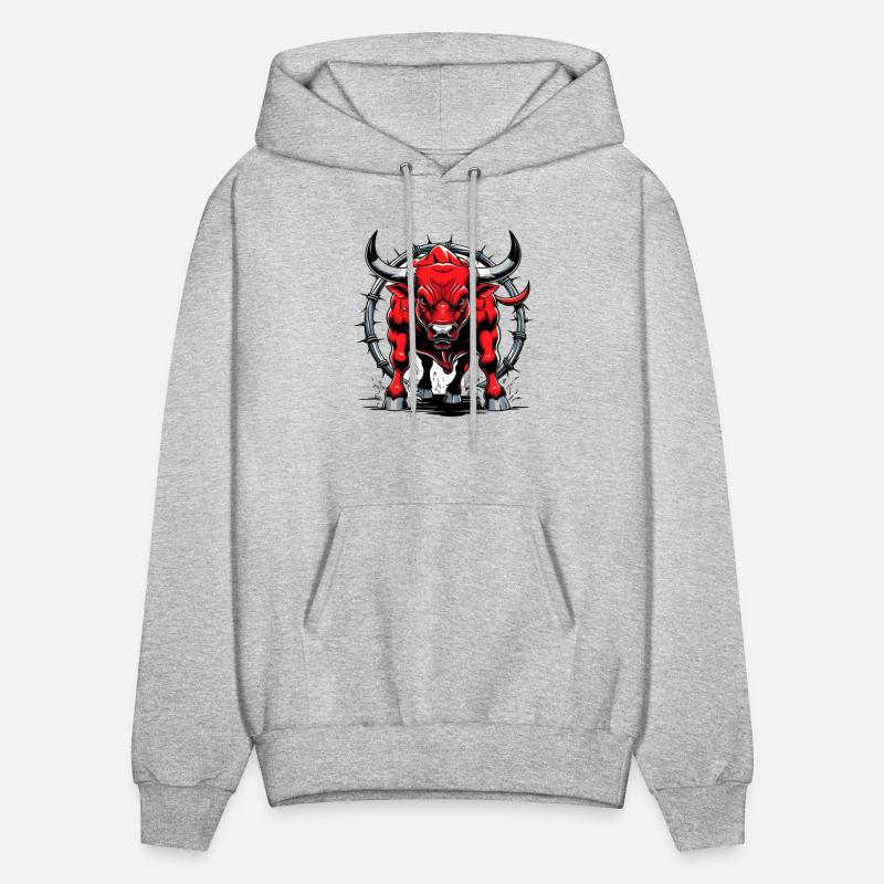 Aggressive Red Bull Illustration