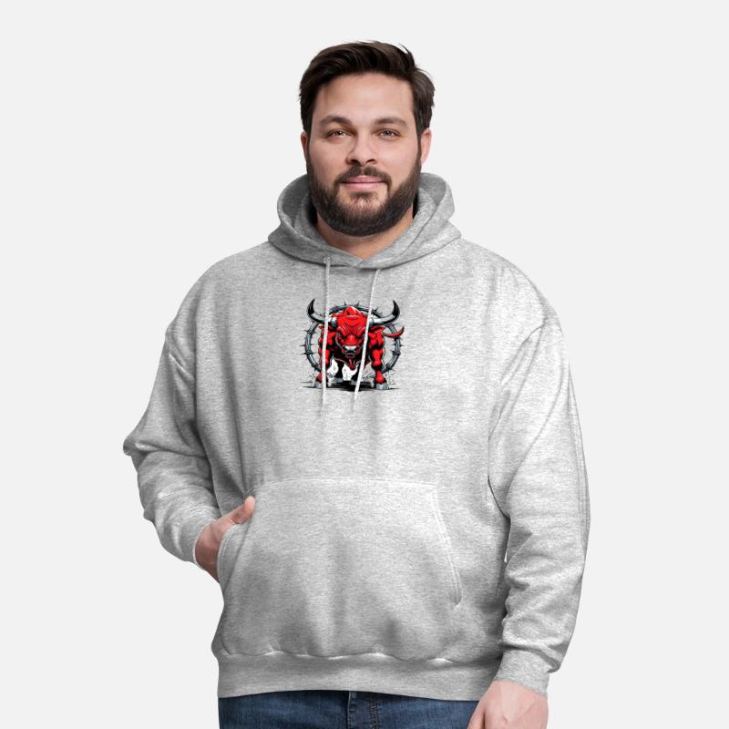 Aggressive Red Bull Illustration