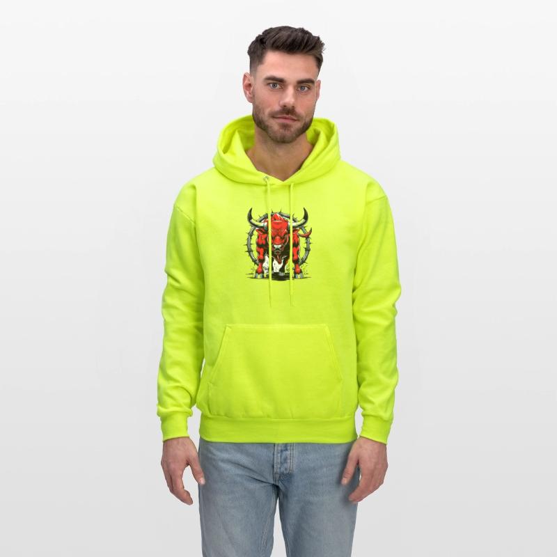 Aggressive Red Bull Illustration