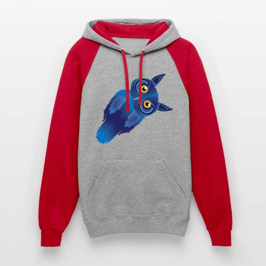 Amazing owl with a bowed head