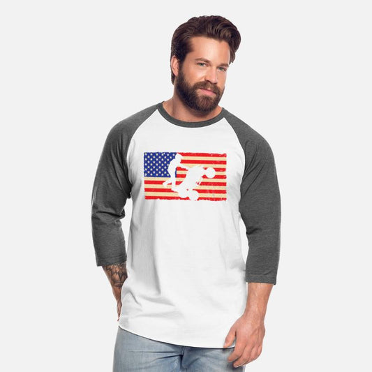 American Flag Quad Atv Wheelie Bike Rider Cool Dis