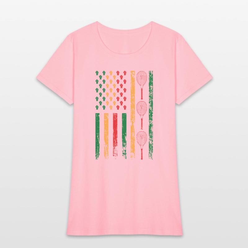 American Sports Flag Melanated Tennis Racket