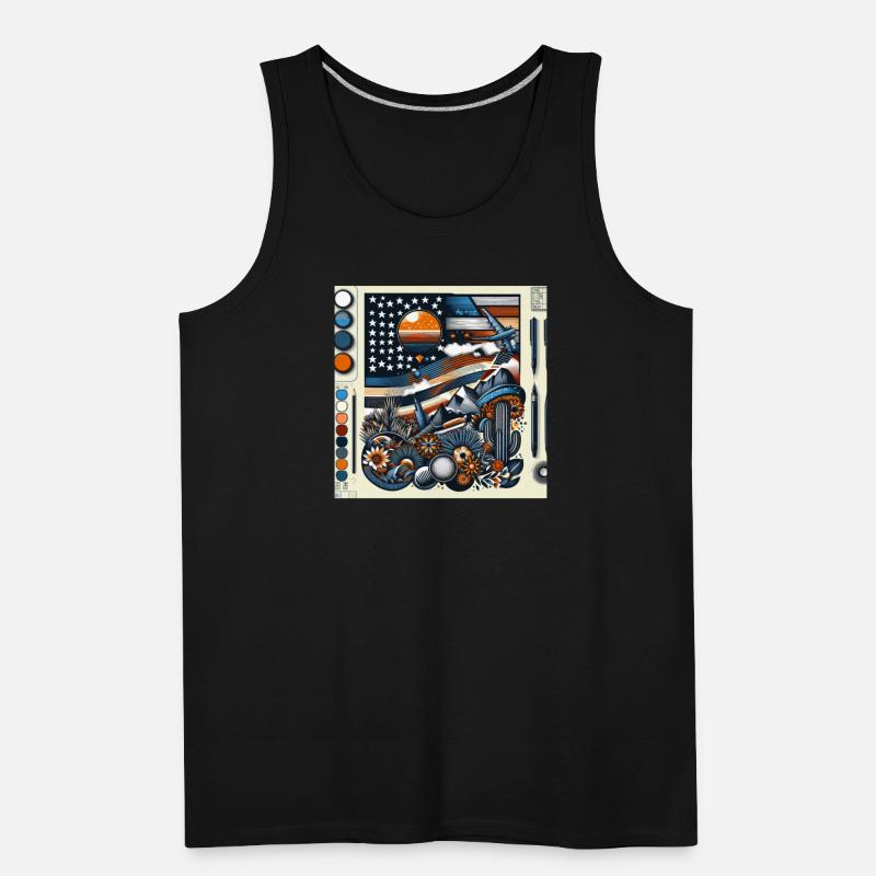 Astronaut and Mountain Adventure Illustration