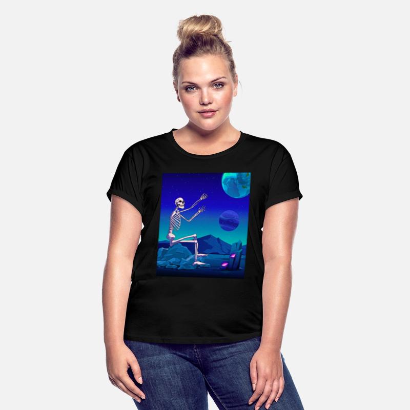 Atom Punk Aesthetic Vaporwave Skeleton