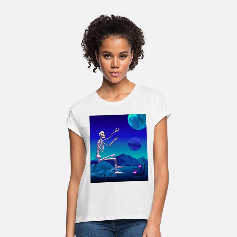 Atom Punk Aesthetic Vaporwave Skeleton