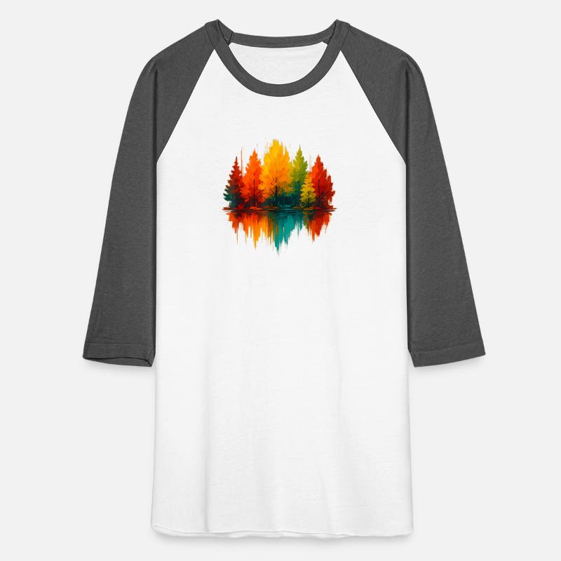 Autumn Forest Reflection Artwork