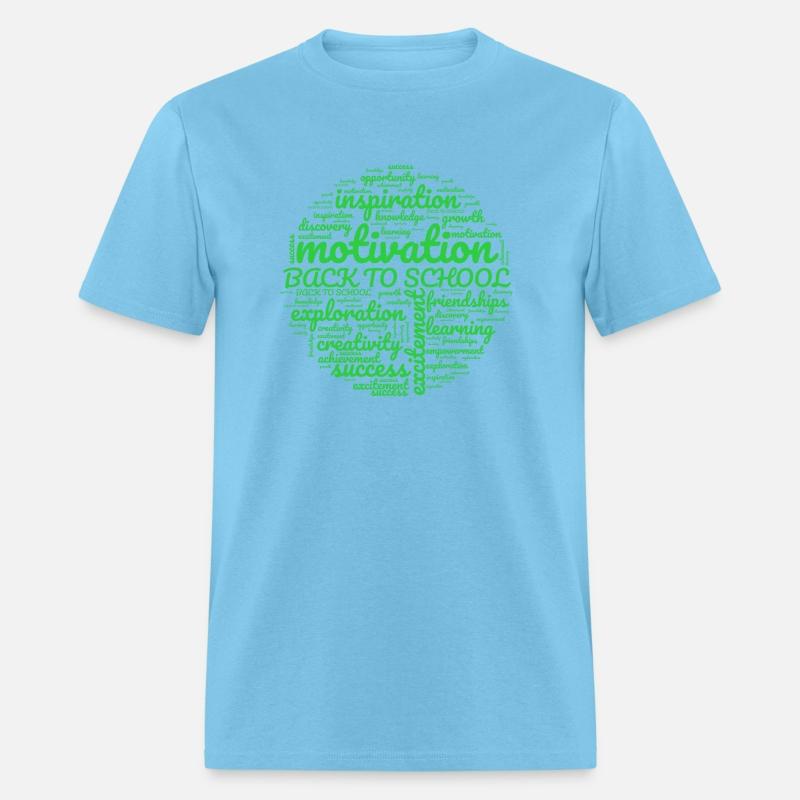 Back to School Wordcloud - Green Circle