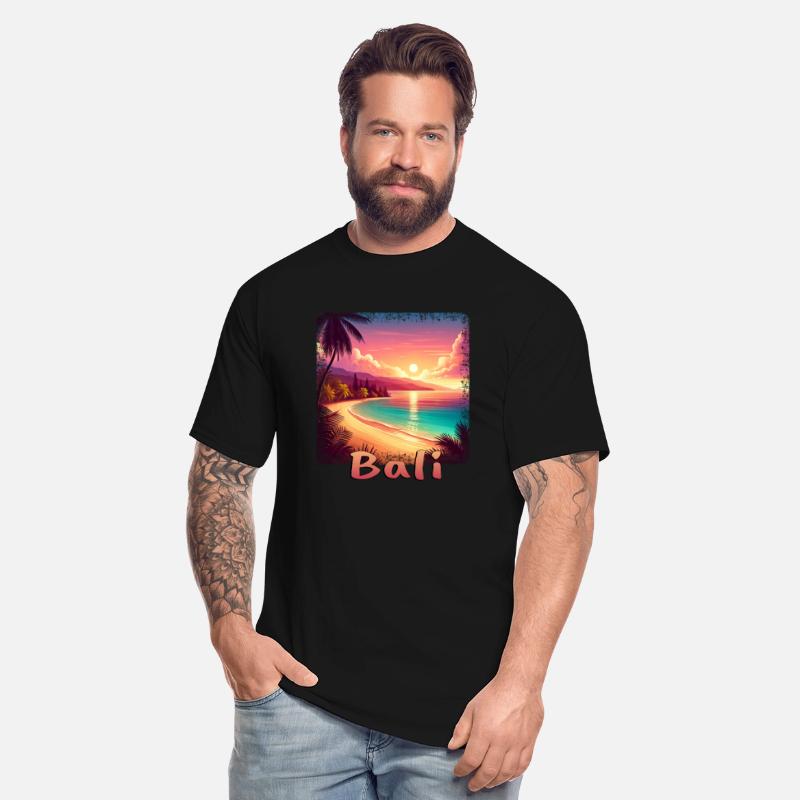 Bali Indonesia sunset beach orange colors