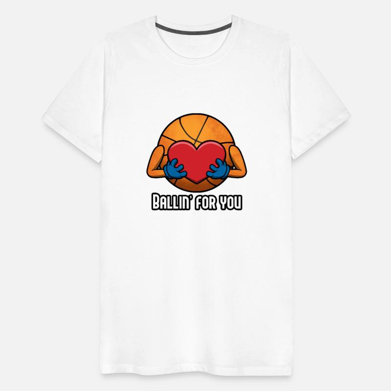 BALLIN' FOR YOU BASKETBALL HEART DESIGN