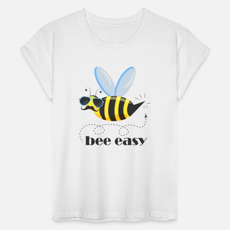Bee character with mustache sunglasses Bee Easy