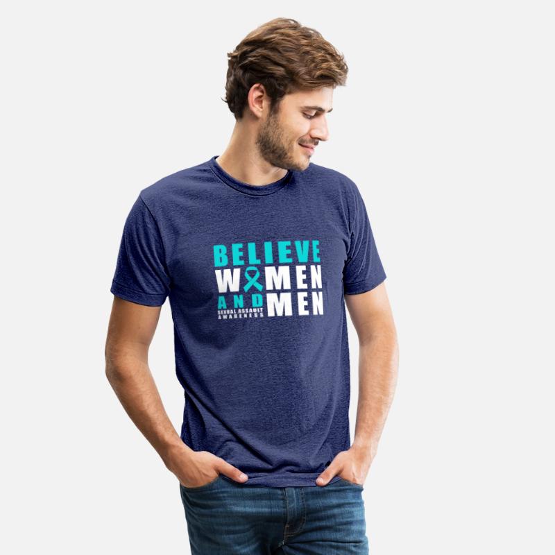 Belive Women & Men Sexual Assault Awareness Ribbon