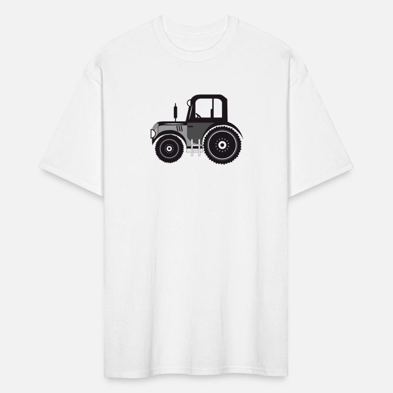 black and white tractor for tractor fans