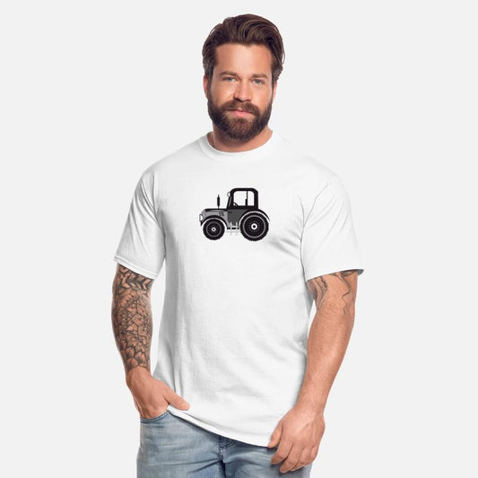 black and white tractor for tractor fans