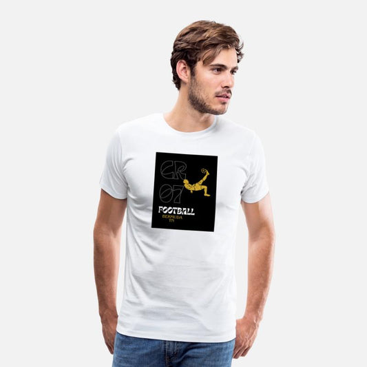 Black Dark and Trendy Illustrative T Shirt Footbal