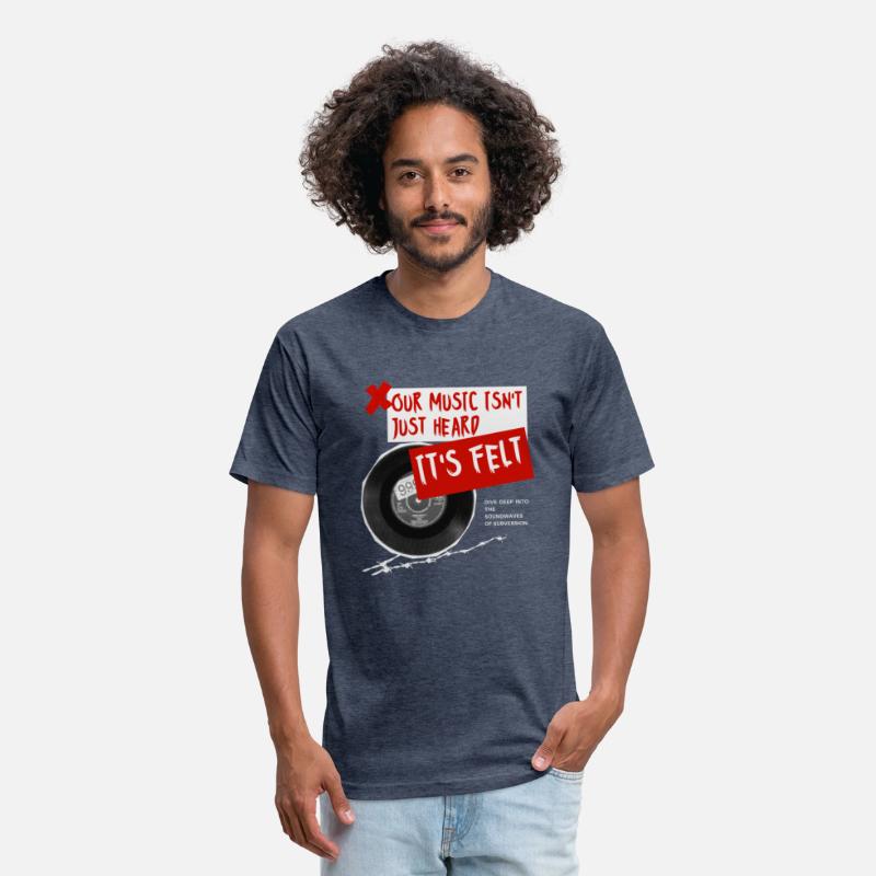 Black Red Grunge Music T Shirt