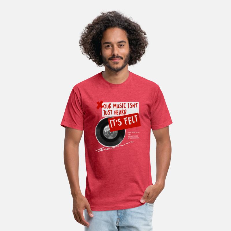 Black Red Grunge Music T Shirt