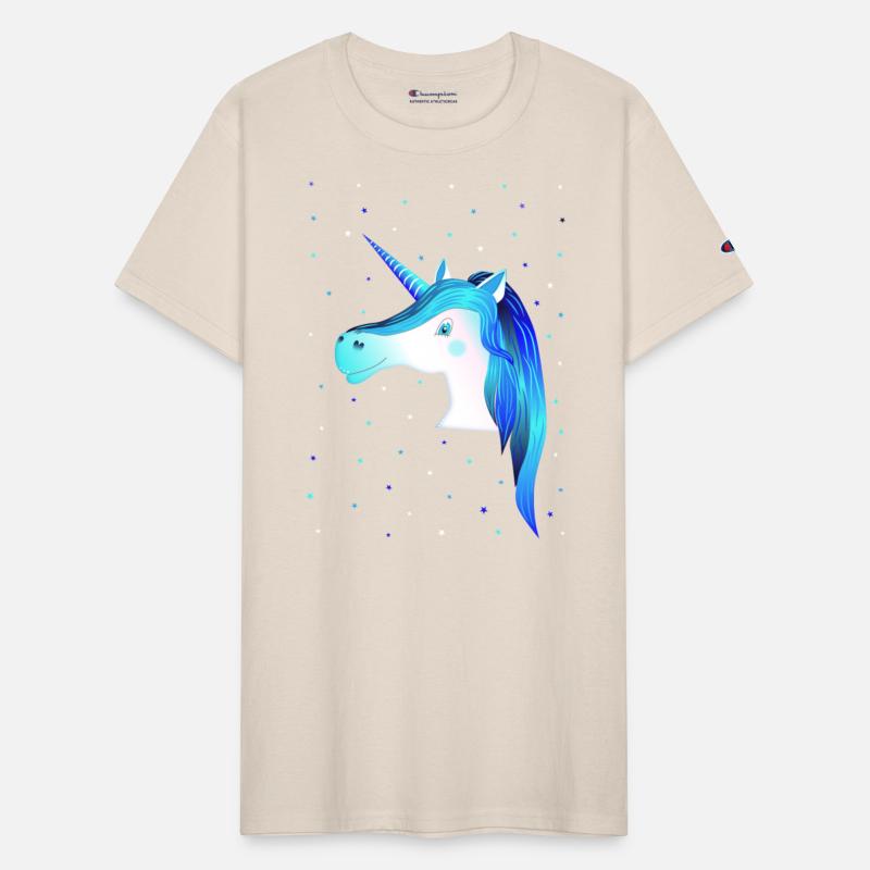 blue unicorn stars cute unicorn