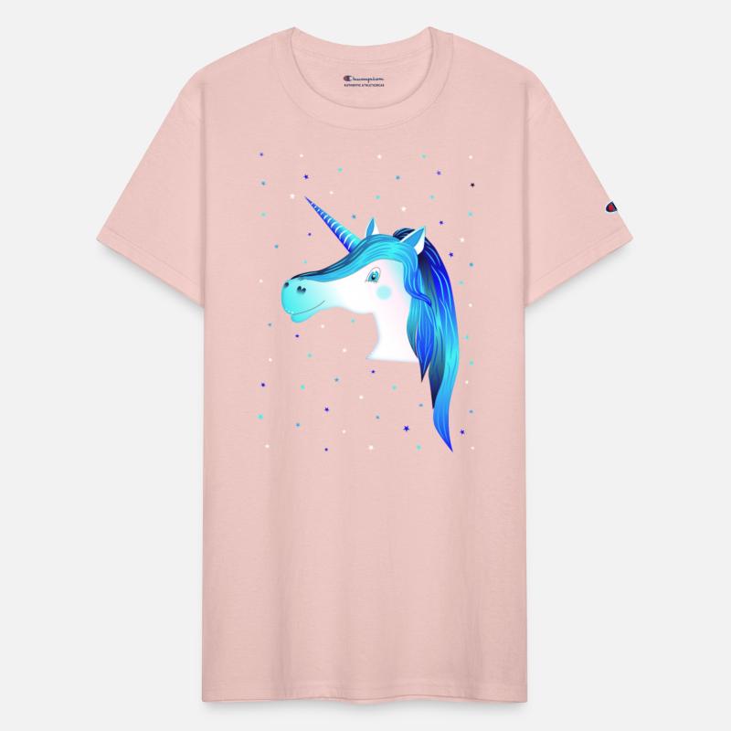 blue unicorn stars cute unicorn