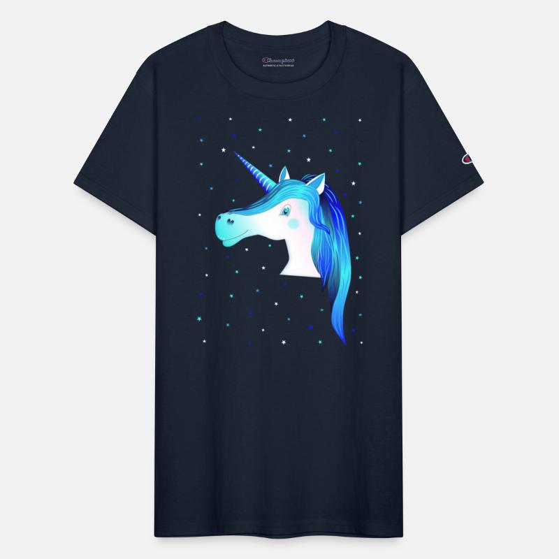 blue unicorn stars cute unicorn