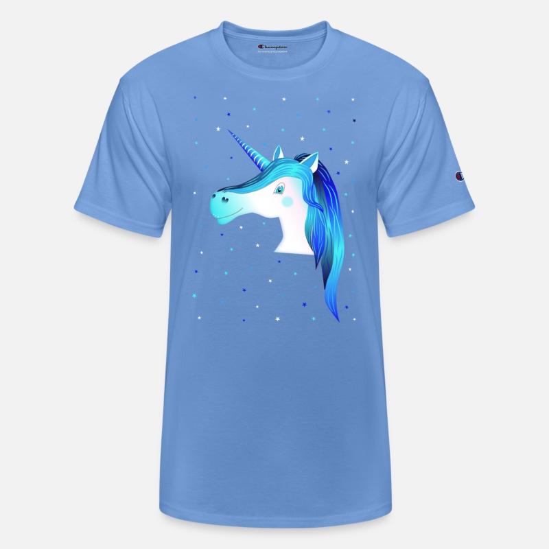 blue unicorn stars cute unicorn