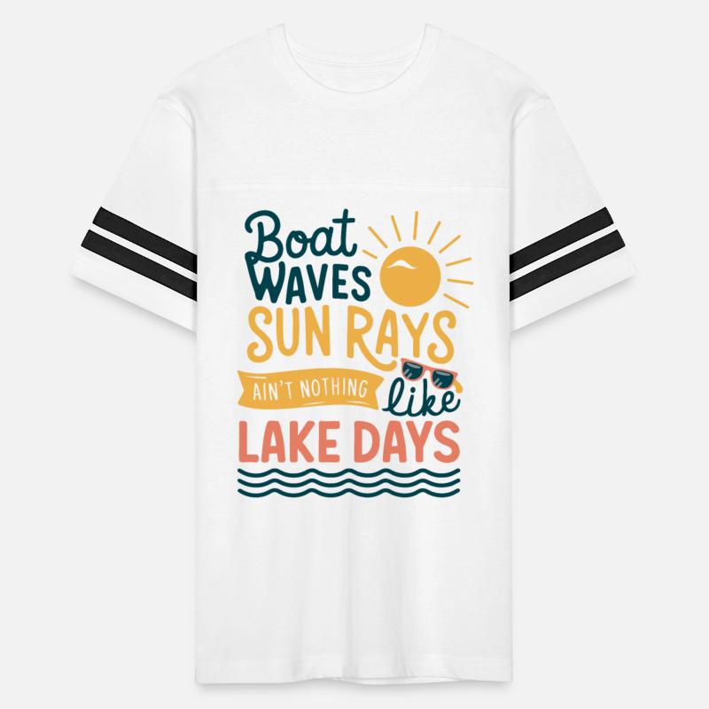 Boat Waves Sun Rays Ain't Nothing Like Lake Days