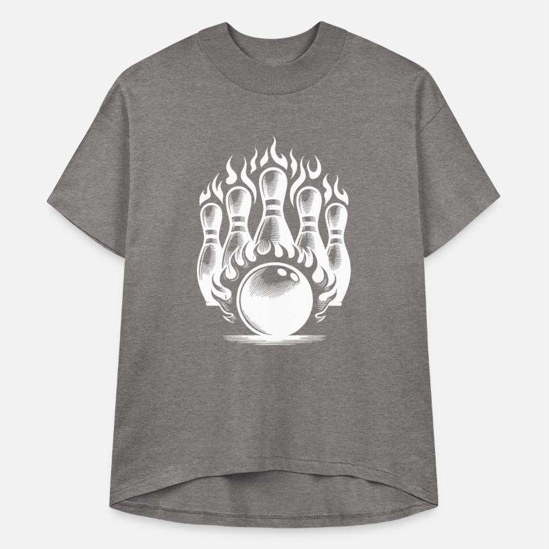 Bowling Ball And Bowling Pins On Fire