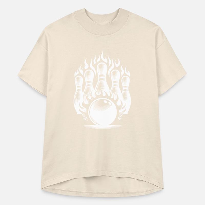 Bowling Ball And Bowling Pins On Fire