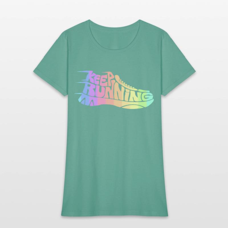 Bright Rainbow Keep Running Runner