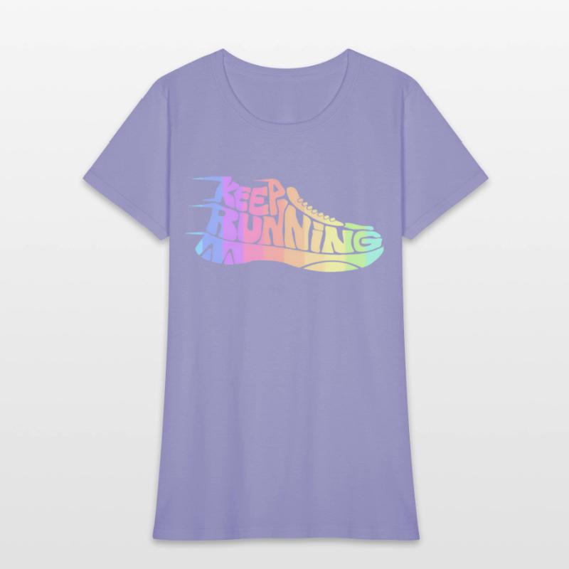 Bright Rainbow Keep Running Runner