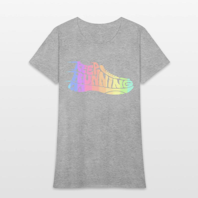 Bright Rainbow Keep Running Runner