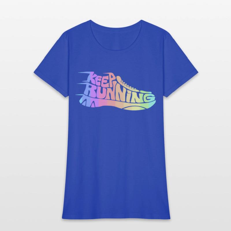 Bright Rainbow Keep Running Runner
