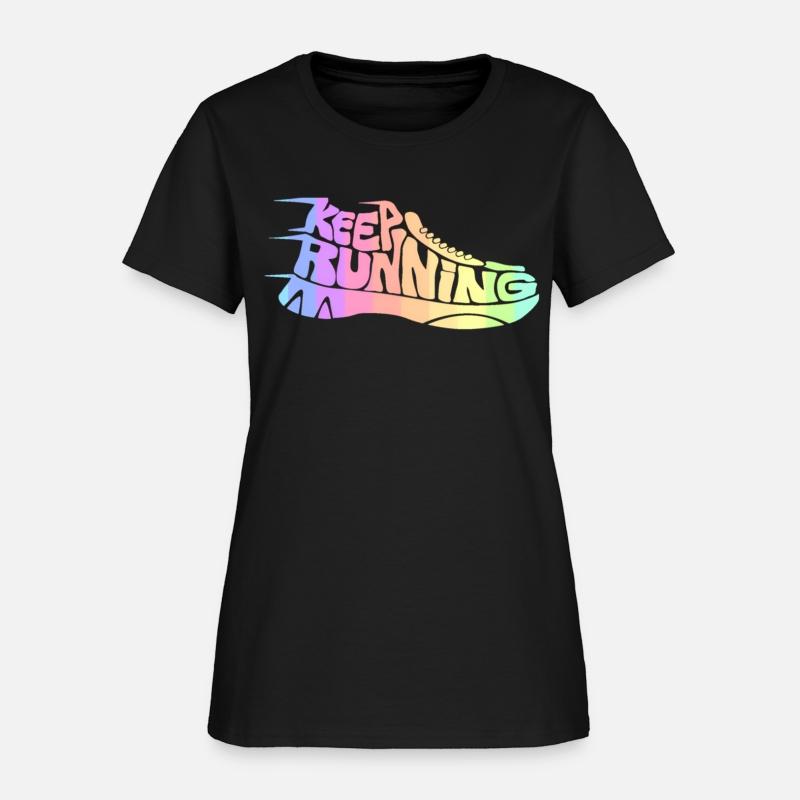 Bright Rainbow Keep Running Runner
