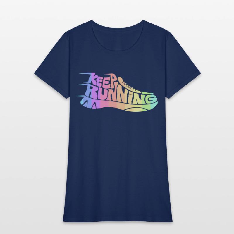 Bright Rainbow Keep Running Runner